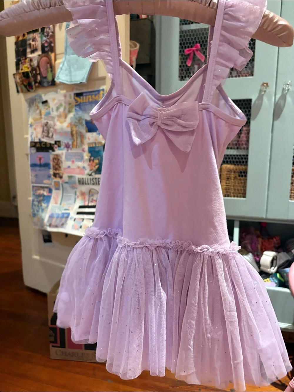Little Girls Light Pink Sparkle Tutu Dance Dress